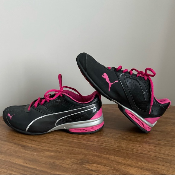 Puma TAZON Athlete Women’s Running Shoes Size 7.5 Black/Pink 18987702 - Picture 6 of 8